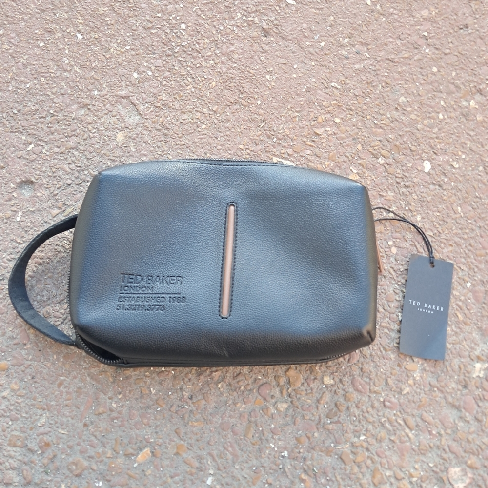 NWT Ted Baker Black Leather Men's Bag